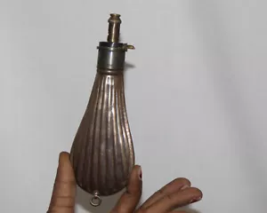 Antique Copper Flask Gun Oil Applicator & Storage Collectible 11962 - Picture 1 of 11