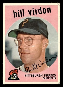 1959 Topps Bill Virdon #190 GD Pittsburgh Pirates - Bild 1 von 2