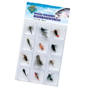 12 Spezial Forellen Fliegen Set Regenbogenforelle Fliegenset Forelle Angelfliege - Bild 1 von 1