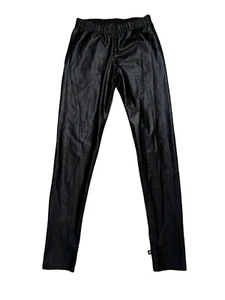 Pixie Lane Girls Hi Shine Black Leggings Size 11-12 - Picture 1 of 3