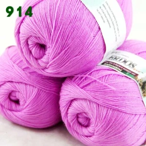 Sale 3 Ballsx50gr LACE Rugs Acrylic Wool Cashmere Hand Crochet Knitting Yarn 914 - Picture 1 of 10