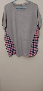 New Bass Top blouse short sleeve Size S NWT - Picture 1 of 11