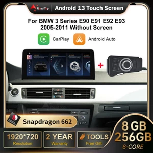 Für BMW E90 E91 E92 E93 Autoradio Android 13 Carplay Display GPS Navi + Idrive - Picture 1 of 12