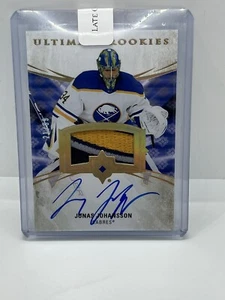 20/21 2020 ULTIMATE Rookies Gold JONAS JOHANSSON PATCH AUTO /99 SABRES - Picture 1 of 1