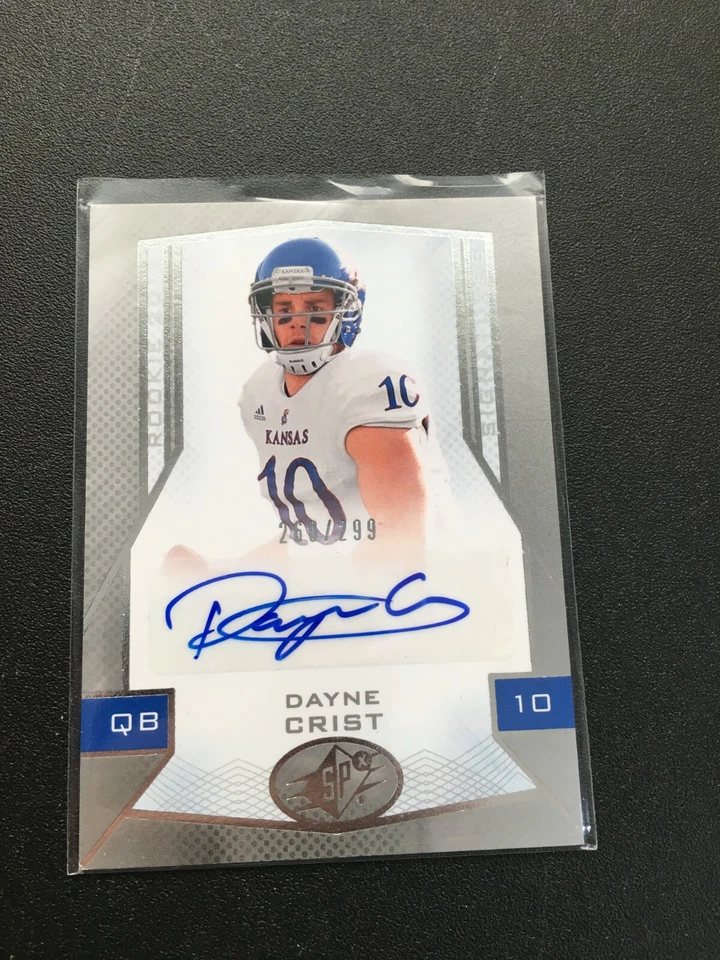  F69623  2013 SPx #95 Dayne Crist AUTO KANSAS/299 - Image 1 of 1