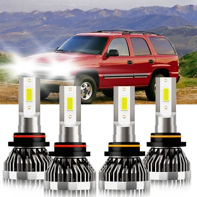 For Chevrolet Sonora 2005-2006 LED Headlight Hi Lo Beam 9005 9006 Bulbs Bright - Изображение 1 из 4
