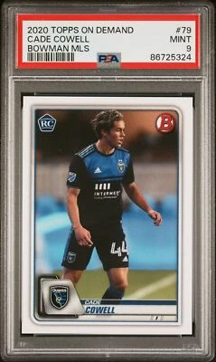 2020 Topps On Demand Bowman MLS Cade Cowell Rookie #79 PSA 9 - Image 1 of 2