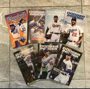 2023 Los Angeles Dodgers Insider Magazine Set of 6 Plus 1 Playball Magazine New - Picture 1 of 1