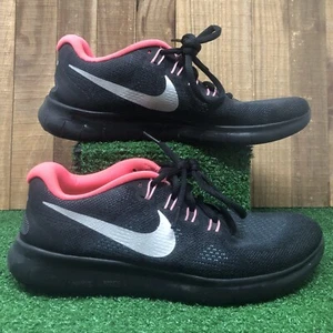 Nike Mujer Free RN 2017 880840-006 Negro Zapatos para Correr Tenis Talla 7 - Imagen 1 de 12