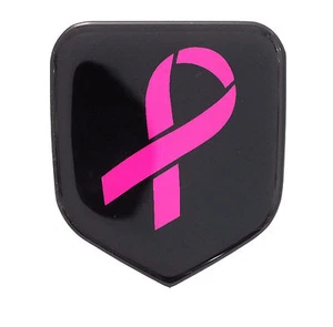 BREAST CANCER AWARENESS EMBLEM WILL FIT RAM TRUCK GRILLE 1994-02 GAS & DIESEL - Picture 1 of 2