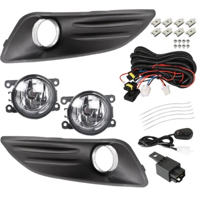 For 2013-2018 Ford Fiesta Driving Fog Lights Lamps Set with Switch & Harness 2× - Image 1 of 4