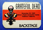 Grateful Dead Backstage Pass Oakland CA 11/22/85 11/22/1985 Aoxomoxoa R. Griffin