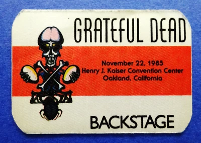 Grateful Dead Backstage Pass Oakland California 11/22/85 11/22/1985 Rick Griffin - Image 1 of 4