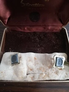 Stratton Vintage Hämatit Manschettenknöpfe Neu - Bild 1 von 3