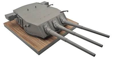 Cubierta de madera Scaledecks para torreta TAKOM 1/72 Missouri Foto 1 de 4