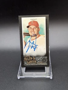 2020 Topps Allen & Ginter X Mike Trout Black Mini Auto #MA-MT Los Angeles Angels - Picture 1 of 2