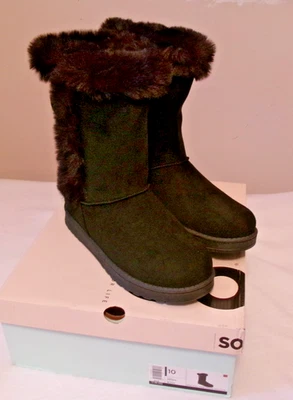 nuovo con scatola! Stivali invernali in pelliccia sintetica, quindi Abigail da donna, taglia 10 - Immagine 1 di 4