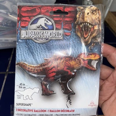 Globo de aluminio Anagram 45 pulgadas Jurassic World Supershape (1) Foto 1 de 2