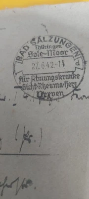 Feldpost Brief Stempel Bad Salzungen 27.06.1942 gelaufen nach Königsberg  - Bild 1 von 4