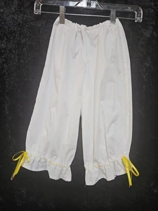 CHILDS  Bloomers Pantaloons Drawers COTTON WHITE  One Size see measurments new - Picture 1 of 3