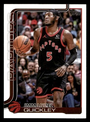 2025-26 Topps #32 Immanuel Quickley Toronto Raptors - Image 1 of 2