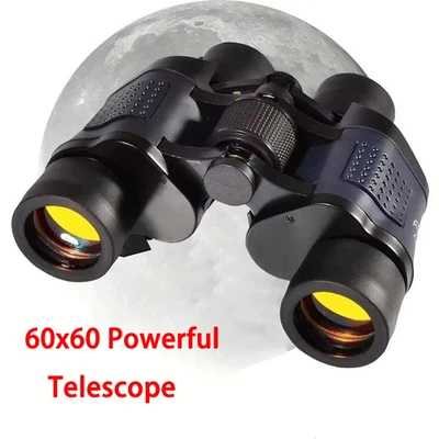 60x60 HD Binoculars BAK4 FMC Lens Long Range Telescope for Hunting Camping - Image 1 of 4