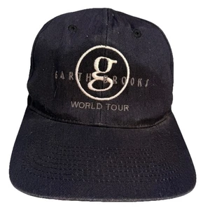 Gorra Garth Brooks World Tour Snap-Back Talla Única Negra Desvanecimiento Logo G Usada en Excelente Condición - Imagen 1 de 13