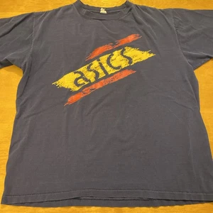 Vintage Single Stitch ASICS Tiger Short Sleeve T Shirt Size XL Made In USA - Picture 1 of 7