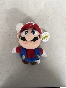 SUPER MARIO 6" WING CAP Sitzsack Plüsch BD&A 1997 Vintage RAR mit Nintendo 64 Etikett - Bild 1 von 1