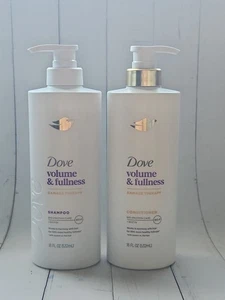 (Set of 2) Dove Volume & Fullness Damage Therapy Shampoo and Conditioner, 18 oz - Picture 1 of 2
