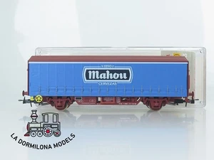 AZ444 H0 =DC ELECTROTREN 1413K VAGON CERRADO Hins MAHOU RENFE- OVP - Imagen 1 de 14