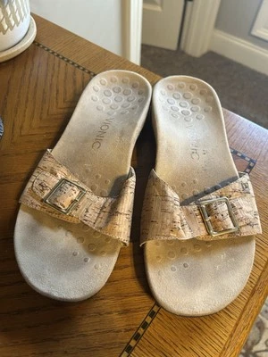 Vionic Cork Slides, Size 8 - Image 1 of 4