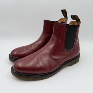 Dr. Martens 2976 Chelsea Boots Men's UK 11 US 12 Made in England Oxblood Red - Picture 1 of 13