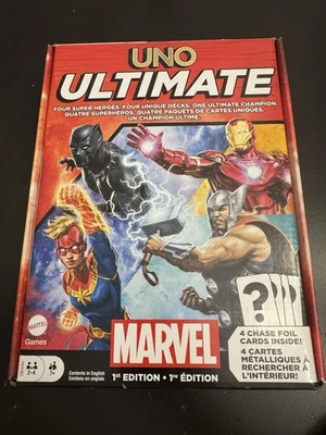 UNO Ultimate Marvel 1st Edition 2022 Mattel – Complete With Foil Cards Opened - Image 1 of 4