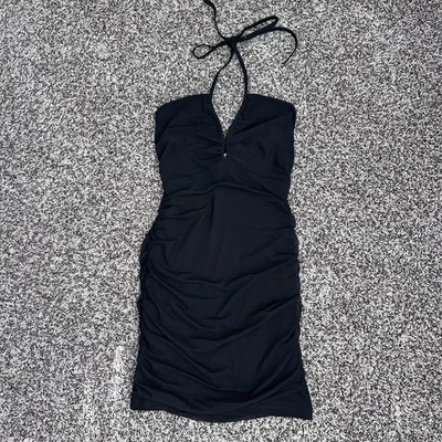 Vestido halter negro para mujer Hollister extra pequeño Foto 1 de 4