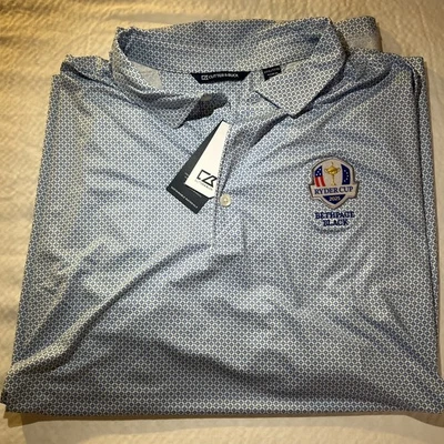 NWT Men’s Cutter & Buck Ryder Cup Bethpage Black Golf Polo Big And Tall 3XL XXXL - Image 1 of 4
