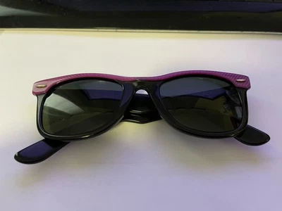 Occhiali da sole vintage Ray Ban Wayfarer Street puliti - W0492 - rosa perlato magenta - Immagine 1 di 4