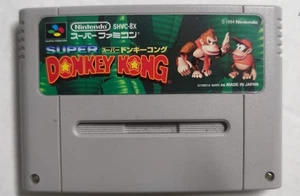 Super Donkey Kong: Videogioco Cartuccia Solo Nintendo Super Famicom SHVC-8X - Picture 1 of 6