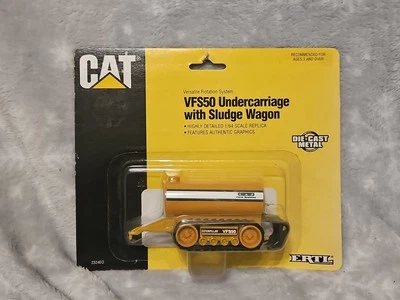 Ertl CAT VFS50 Undercarriage with Sludge Wagon Diecast 1/64 Scale Replica - Image 1 of 4