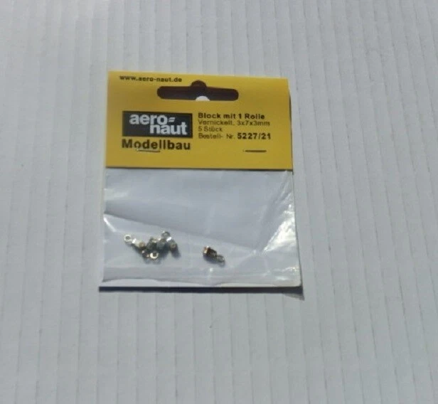 Aeronaut 522721 Block mit rolle 3x 7mm 5st.