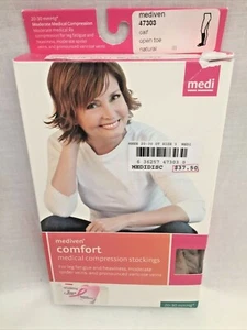 Mediven Assure 20-30 Compression Panty Petite Closed Toe Size M Beige - Picture 1 of 3