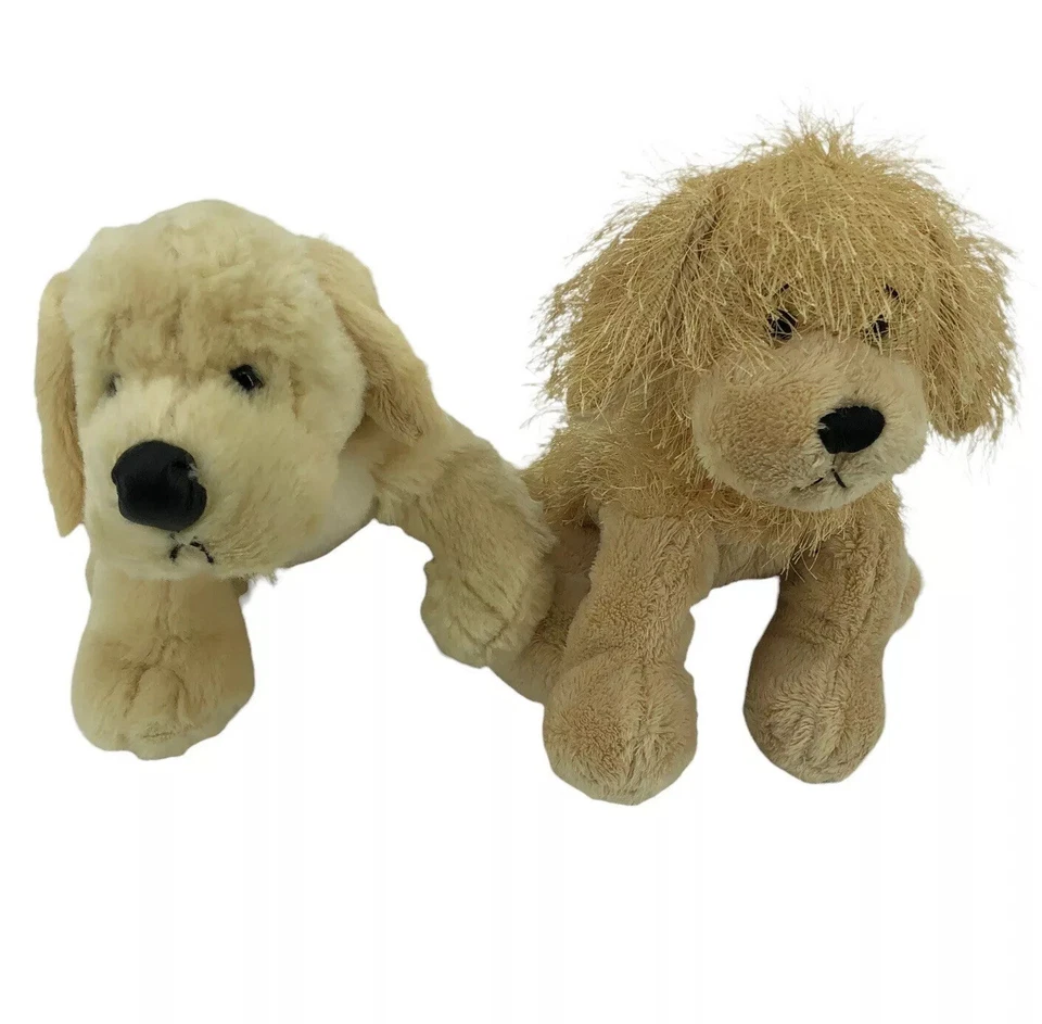 Webkinz Puppy Dog Plush Lot Yellow Lab Golden Retriever Ganz Stuffed Animal - Image 1 of 4
