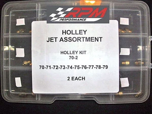 Holley Jet Kit Assortment Carb Carburetor GAS MAIN 70-79 2 EACH 20 PACK 70-2 - Picture 1 of 3