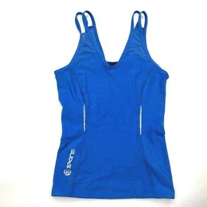 Skins Compression Blue Tank Top A200 Nylon Blend Sleeveless Workout Gym Women S - Picture 1 of 11
