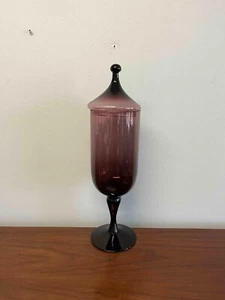 Tarro boticario vintage de vidrio púrpura - Empoli Italia - 18 3/4" - Imagen 1 de 10