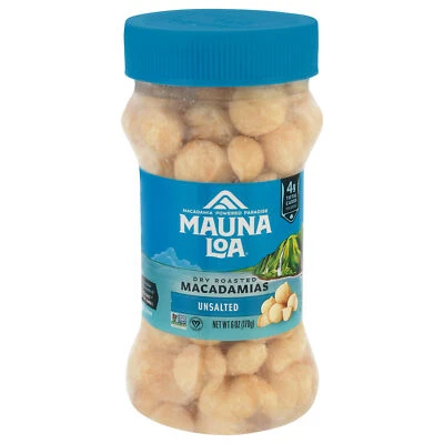 Nueces de macadamia sin sal Mauna Loa 6 oz (paquete de 12) Foto 1 de 2
