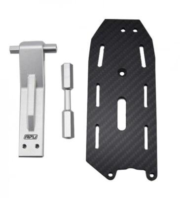 ALU W/ Carbon Fiber ESC Mounting Plate LOS251099 For LOSI 1/5 DBXL-E 1.0 2.0 - Image 1 of 3