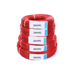 Red/Black 18AWG 20AWG 22AWG 24AWG 26AWG Stranded UL-2468 PVC Flat Ribbon Cables - Picture 1 of 4