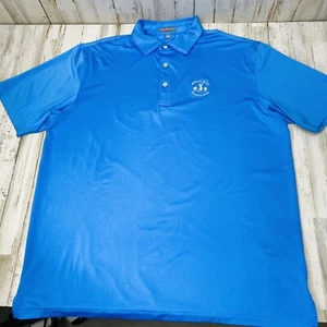 Camisa Polo Peter Millar Para Hombre Talla L Manga Corta Verano Comodidad Azul X11 - Imagen 1 de 7