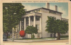 Winchester, VIRGINIA - Elks Club / Sheridan Headquarters - Civil War